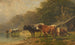 Bovines near the lake - Friedrich Voltz — artwork view