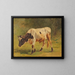Stier - Friedrich Voltz — ingelijst kunstwerk aan de muur