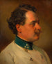 Andreas Amerling in de rol van de kapitein van regiment infanterie nr. 3, broer van de kunstenaar - Friedrich von Amerling — weergave van het kunstwerk