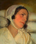 Antonie Amerling aan haar ziekbed, echtgenote van de kunstenaar - Friedrich von Amerling — weergave van het kunstwerk