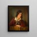 Antonie Amerling met het hoofd omhoog, echtgenote van de kunstenaar - Friedrich von Amerling — ingelijst kunstwerk aan de muur