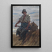 Stone Breaker with a Wheelbarrow - Friedrich von Keller — framed artwork on a wall
