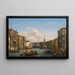 van het uitzicht op het Grand Canal richting de Rialtobrug, Venetië - Friedrich von Nerly — ingelijst kunstwerk aan de muur