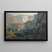 De watervallen van Terni - Friedrich von Nerly — ingelijst kunstwerk aan de muur