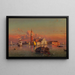 van het eiland en de kerk San Giorgio Maggiore in Venetië - Friedrich von Nerly — ingelijst kunstwerk aan de muur