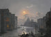 Venetië, uitzicht op het Groot Kanaal met het Palazzo Cavalli-Franchetti en Santa Maria della Salute - Friedrich von Nerly — weergave van het kunstwerk