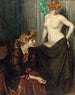 De modellen - Frigyes Strobentz — weergave van het kunstwerk
