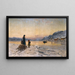 Winterdag bij de Fjord - Frithjof Smith-Hald — ingelijst kunstwerk aan de muur