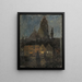 Avond in Dieppe - Frits Thaulow — ingelijst kunstwerk aan de muur