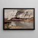 van de Ivry-fabrieken - Frits Thaulow — ingelijst kunstwerk aan de muur
