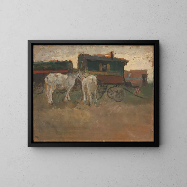 Brittany - Frits Thaulow — framed artwork on a wall