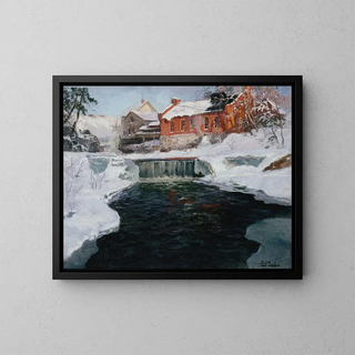 Frits Thaulow - La nouvelle fabrique  Lillehammer.webp