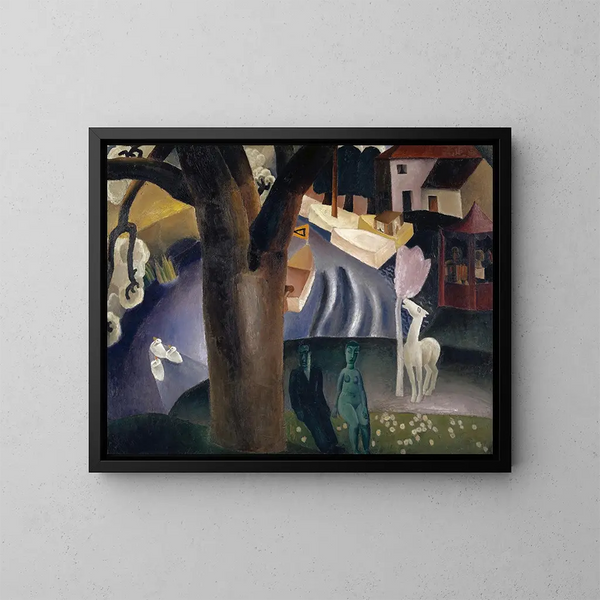 Le Lys - Frits van den Berghe — framed artwork on a wall