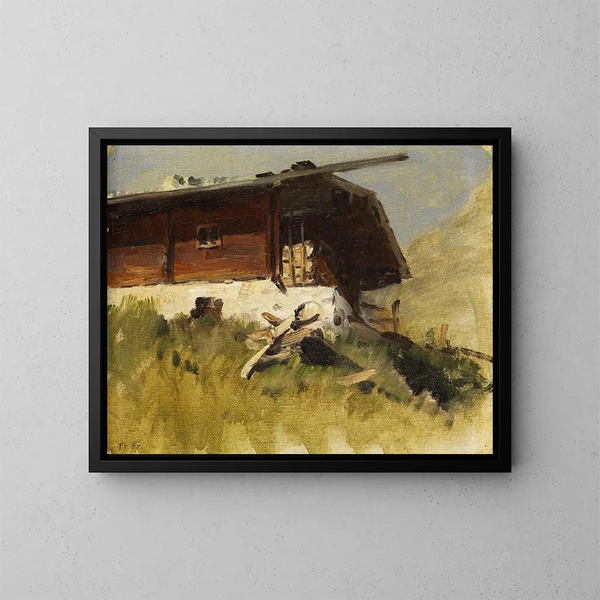 Berghof - Fritz Freund — framed artwork on a wall