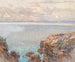 Kust rotsen en kalme zee - Fritz Lach — weergave van het kunstwerk