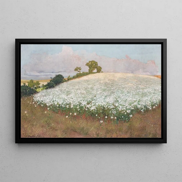 I Buckwheat Field Painting - Fritz Overbeck — framed artwork on a wall