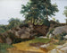 Landschap van Italiaanse bergen - Fritz Petzholdt — weergave van het kunstwerk
