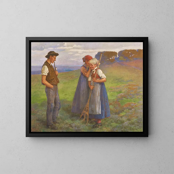 Secret Painting - Fritz Reiss — framed artwork on a wall