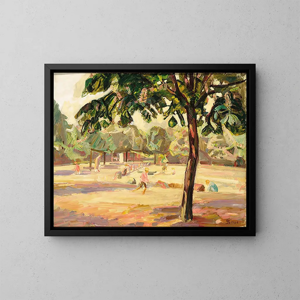 Legend Brn I Flledparken - Fritz Syberg — framed artwork on a wall