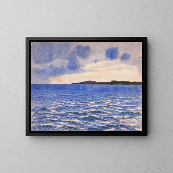 Head of a Marine Woman - Fritz Syberg — framed artwork on a wall