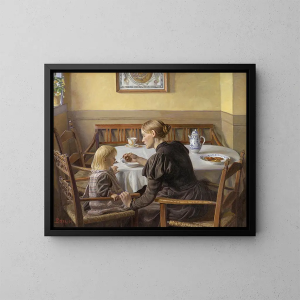 Mother and Child - Fritz Syberg — framed artwork on a wall