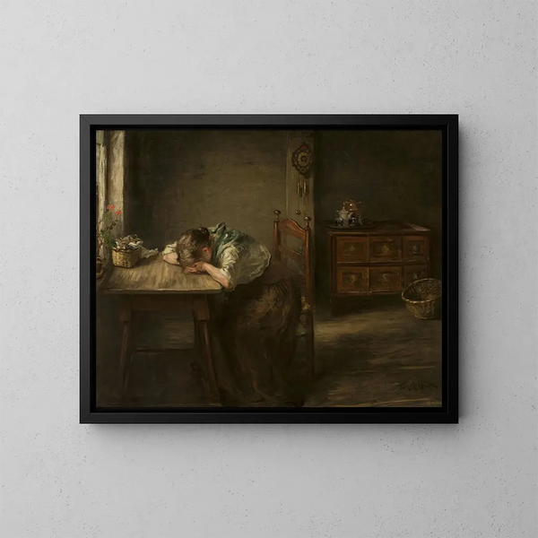 Abandoned Painting - Fritz von Uhde — framed artwork on a wall