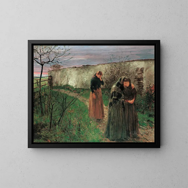 Easter Morning - Fritz von Uhde — framed artwork on a wall