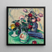 van Fruits et roses sur une table - Samuel John Peploe — ingelijst kunstwerk aan de muur