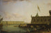 van het uitzicht op het fort Pierre-en-Paul en de kade van het Paleis - Fyodor Alexeyev — weergave van het kunstwerk