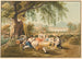 Het picknickmaal, kostuums uit Luzern - Gabriel Lory de Jonge — weergave van het kunstwerk