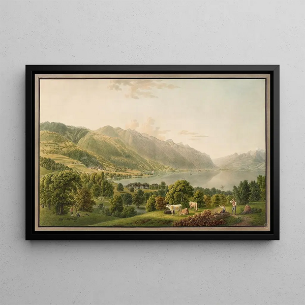Gabriel Lory the Younger - Vue de Clarens et de lextrmit orientale du lac de Genve.webp