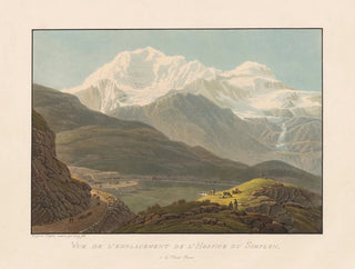 Gabriel Lory the Younger - Vue de lemplacement de lHospice du Simplon et du Mont Rosa.webp