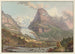 the Lower Glacier of Grindelwald and Mount Eiger - Gabriel Lory the Elder — artwork view