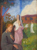 decoratief De Visie van Sint Franciscus met de Drie Witte Maagden - Gad Frederik Clement — weergave van het kunstwerk