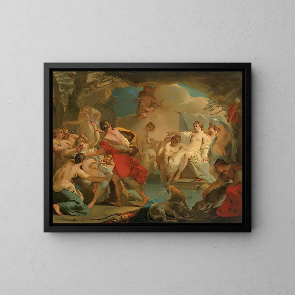 Diane and Callisto - Gaetano Gandolfi — framed artwork on a wall