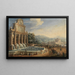 Fontaine de l'Acqua Paola - Gaspar Van Wittel — framed artwork on a wall