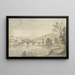 van het Ponte Molle in Rome - Gaspar Van Wittel — ingelijst kunstwerk aan de muur
