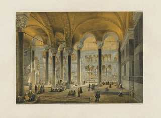 Gaspare Fossati - Aya Sofia Constantinople as recently restored by order of H M the sultan AbdulMedjid Pl06.webp