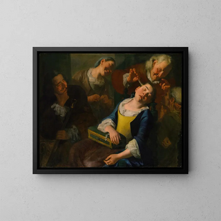 Gaspare Traversi - Teasing a Sleeping Girl.webp
