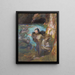 Nymfen van de zee in een grot - Gaston Bussière — ingelijst kunstwerk aan de muur