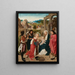 L'Adoratie der Wijzen - Geertgen tot Sint Jans — ingelijst kunstwerk aan de muur