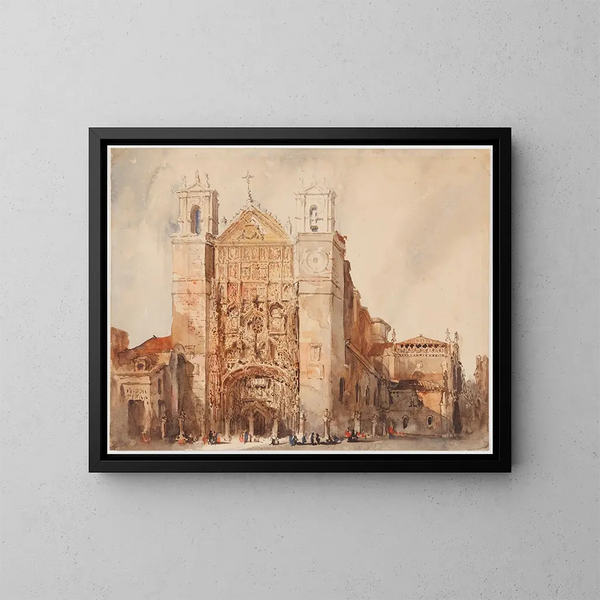 Église de Saint-Paul de Valladolid - Genaro Pérez Villaamil — framed artwork on a wall