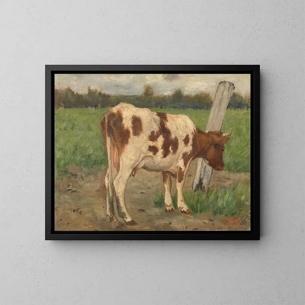 Cow - Geo Poggenbeek — framed artwork on a wall