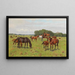 Paarden in een weide - Georg Carl Koch — ingelijst kunstwerk aan de muur