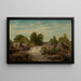 Weg dicht bij Fontainebleau - Georg Eduard Otto Saal — ingelijst kunstwerk aan de muur