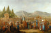 L'arrivée du Mahmal à une oasis en route vers La Mecque - Georg Emanuel Opiz — weergave van het kunstwerk