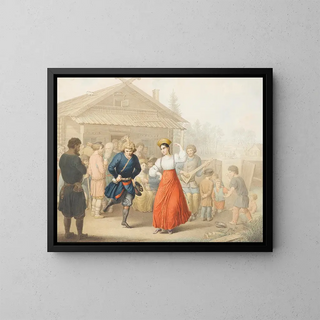 Georg Emmanuel Opitz - MerryMaking Outside A Tavern.webp