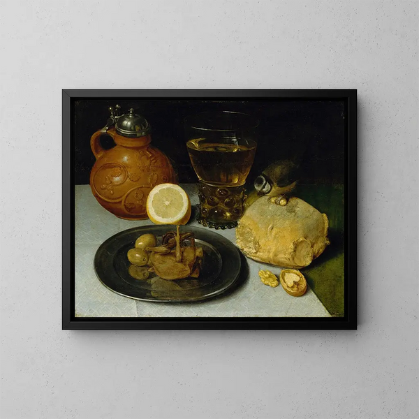 Still life - Georg Flegel — framed artwork on a wall