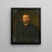 Portret van een man - Georg Fleischmann — ingelijst kunstwerk aan de muur
