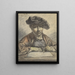 Schets van zelfportret - Georg Friedrich Schmidt — ingelijst kunstwerk aan de muur